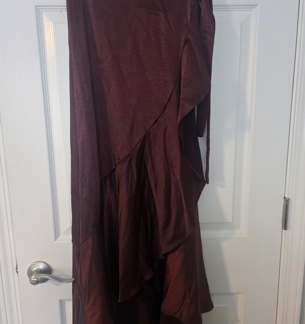 Elegant Burgundy Women's Skirt